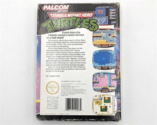 Teenage Mutant Hero Turtles - Original Æske - SCN - NES Spil (C Grade) (Genbrug)